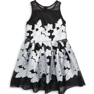 Halabaloo Embroidered Floral Fit-&-Flare Dress- 4T